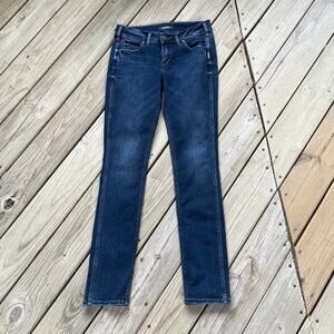 Silver Jeans Co. Women's Elyse Straight Jean Dark Wash Size 28/34